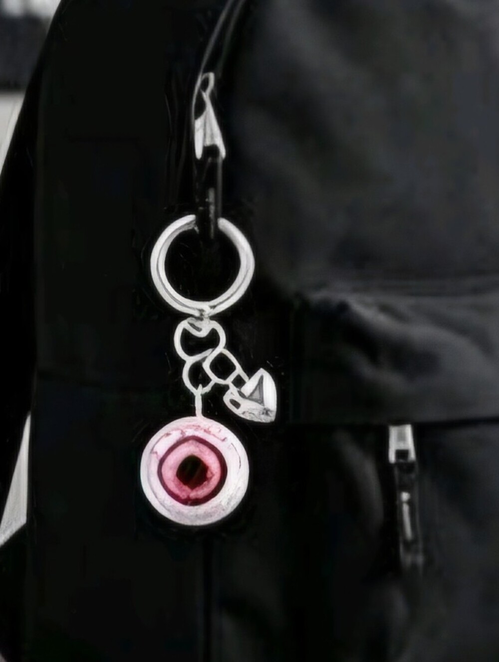 Eye & Heart Bag Charm/ Keychain NEW